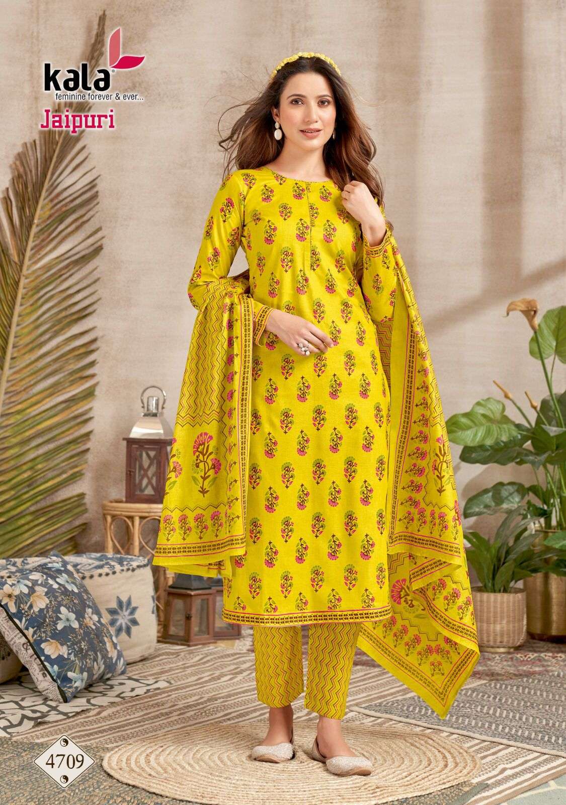 Jaipuri Vol-2 By Kala 4701 To 4712 Series Beautiful Suits Colorful Stylish Fancy Casual Wear Pure Cotton Print Dresses At Wholesale Price
