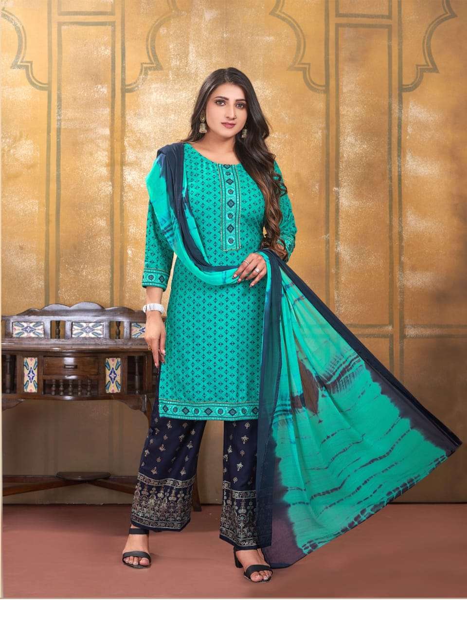 Chunri Vol-4 By Kinti 101 To 106 Series Beautiful Suits Colorful Stylish Fancy Casual Wear & Ethnic Wear Heavy Rayon Dresses At Wholesale Price