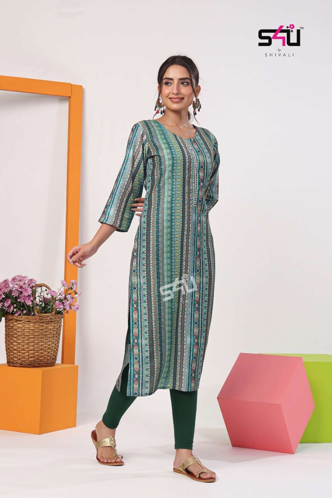 Gold Vol-5 By 1 Love 101 To 106 Series Beautiful Stylish Fancy Colorful Casual Wear & Ethnic Wear Muslin Kurtis At Wholesale Price