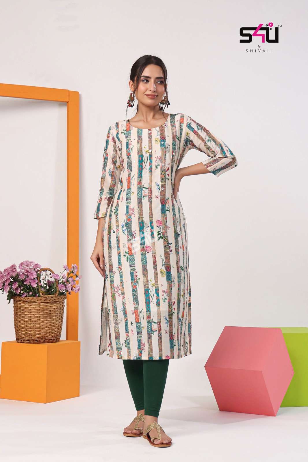 Gold Vol-5 By 1 Love 101 To 106 Series Beautiful Stylish Fancy Colorful Casual Wear & Ethnic Wear Muslin Kurtis At Wholesale Price