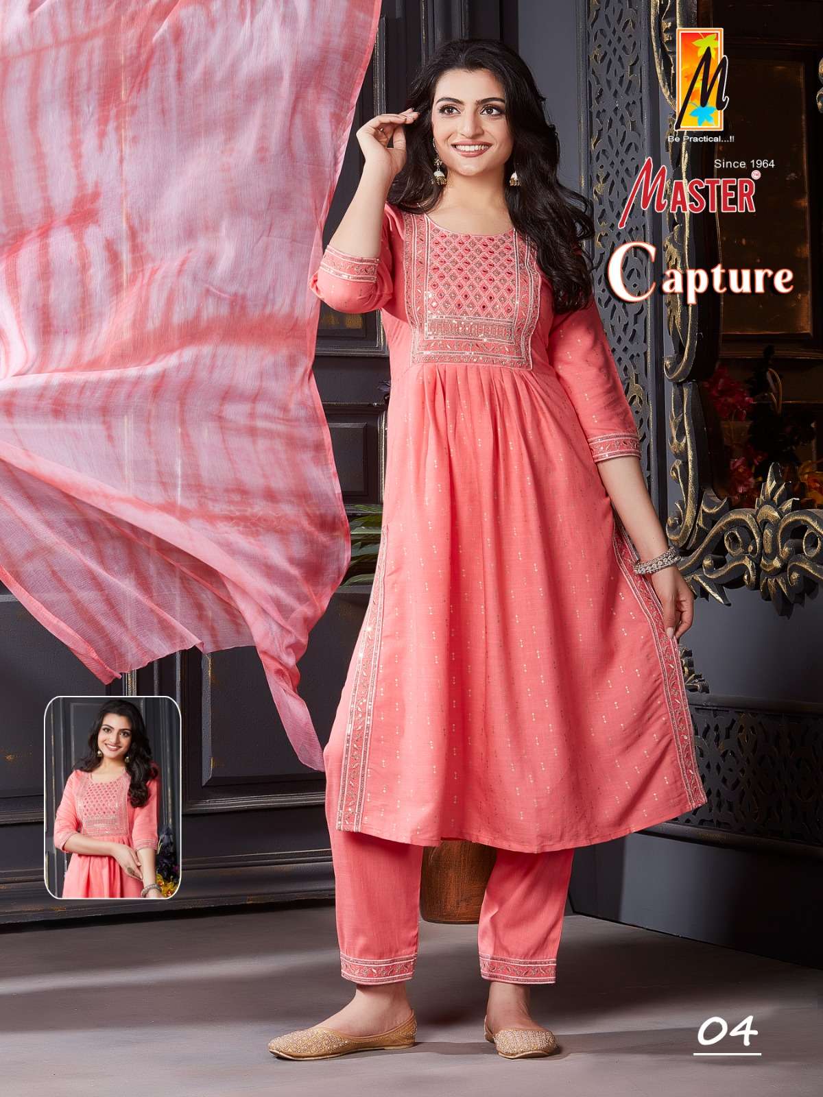 Capture By Master 01 To 08 Series Beautiful Suits Colorful Stylish Fancy Casual Wear & Ethnic Wear Rayon With Work Dresses At Wholesale Price