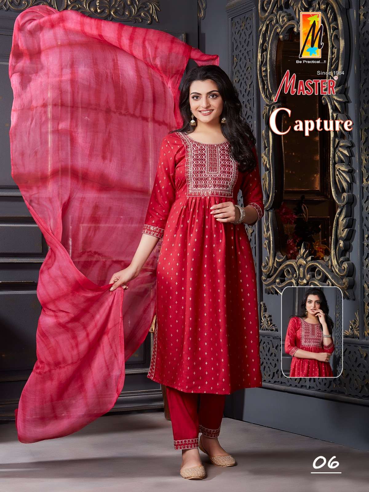 Capture By Master 01 To 08 Series Beautiful Suits Colorful Stylish Fancy Casual Wear & Ethnic Wear Rayon With Work Dresses At Wholesale Price