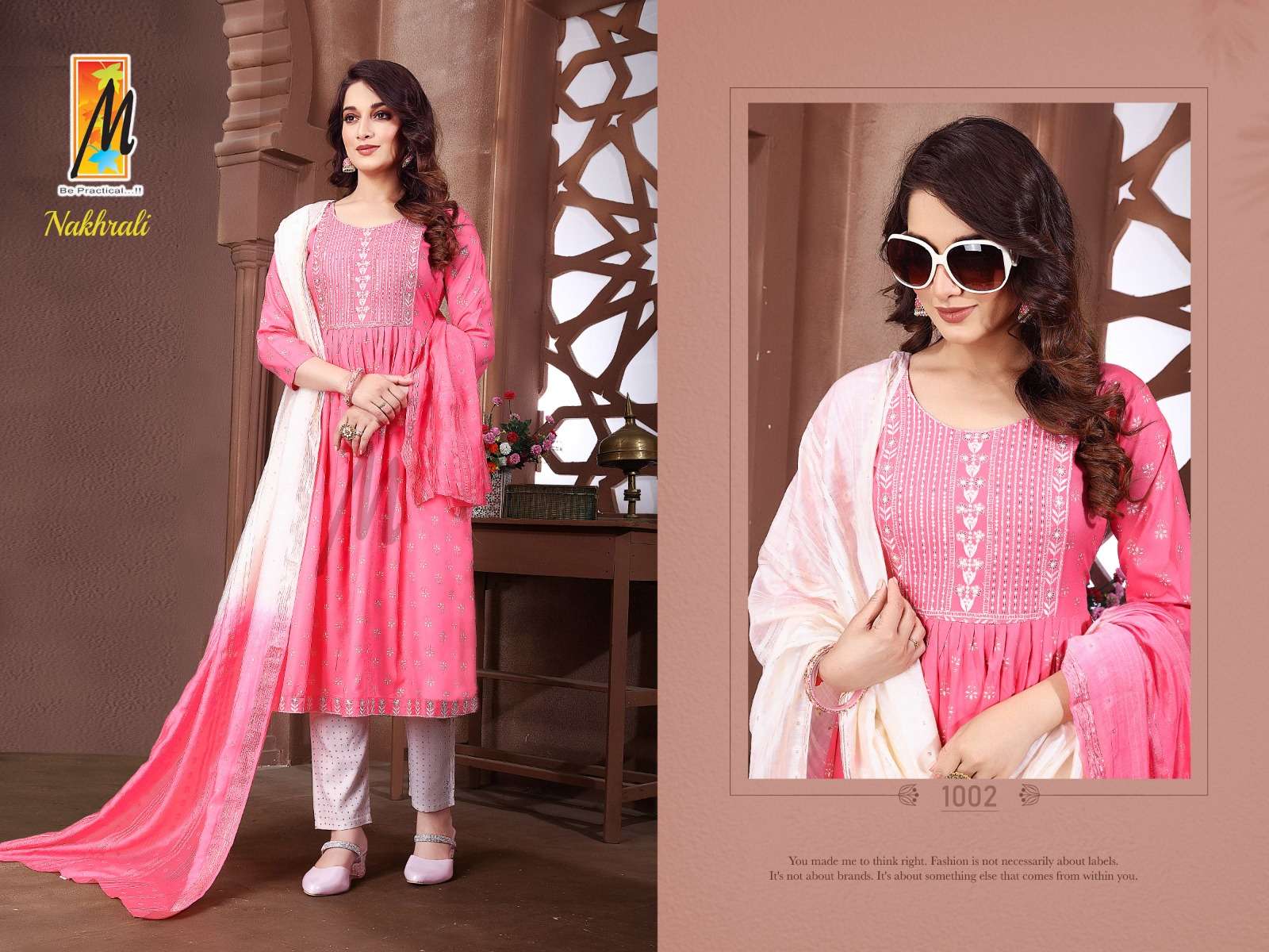 Nakhrali By Master 1001 To 1008 Series Beautiful Suits Colorful Stylish Fancy Casual Wear & Ethnic Wear Rayon With Work Dresses At Wholesale Price