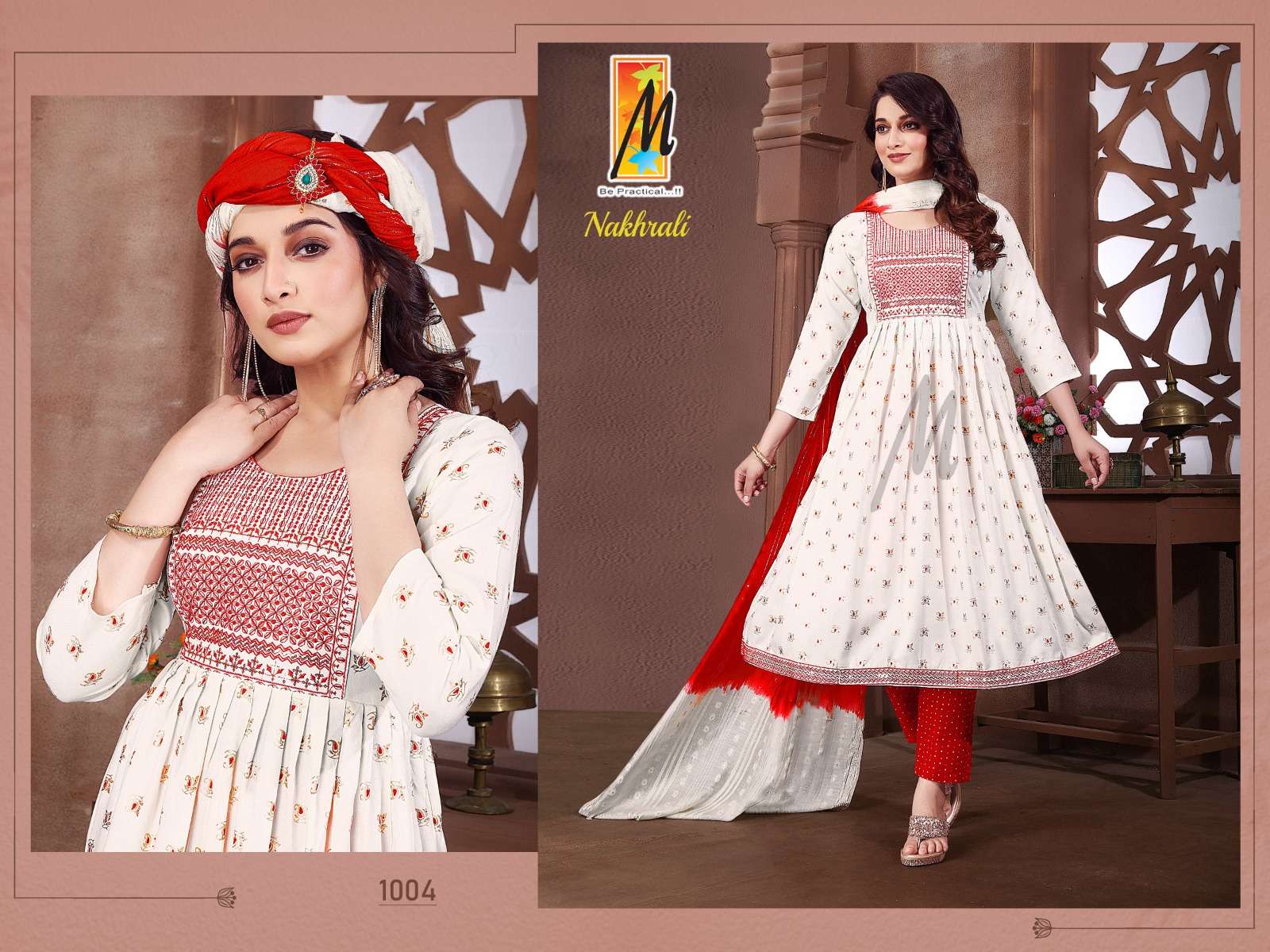 Nakhrali By Master 1001 To 1008 Series Beautiful Suits Colorful Stylish Fancy Casual Wear & Ethnic Wear Rayon With Work Dresses At Wholesale Price