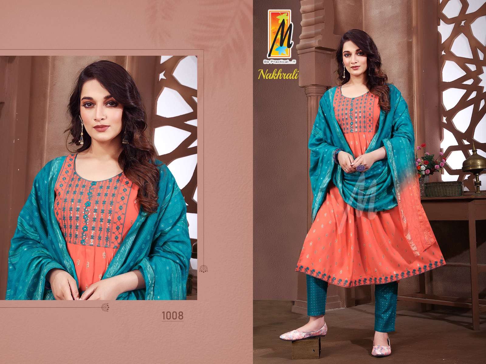 Nakhrali By Master 1001 To 1008 Series Beautiful Suits Colorful Stylish Fancy Casual Wear & Ethnic Wear Rayon With Work Dresses At Wholesale Price