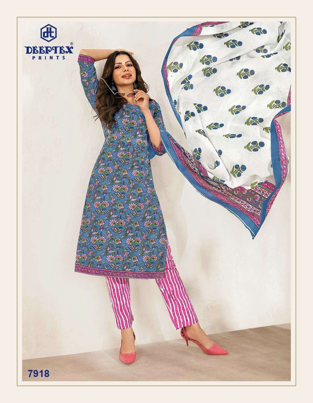 Miss India Vol-79 By Deeptex 7901 To 7926 Series Beautiful Festive Suits Colorful Stylish Fancy Casual Wear & Ethnic Wear Pure Cotton Dresses At Wholesale Price