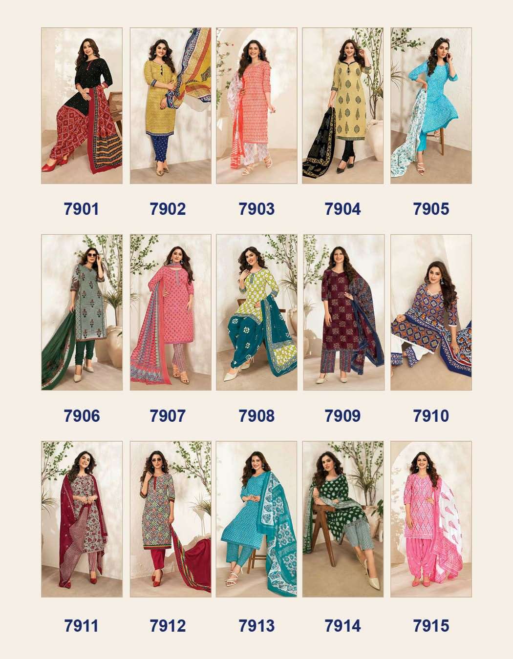 Miss India Vol-79 By Deeptex 7901 To 7926 Series Beautiful Festive Suits Colorful Stylish Fancy Casual Wear & Ethnic Wear Pure Cotton Dresses At Wholesale Price