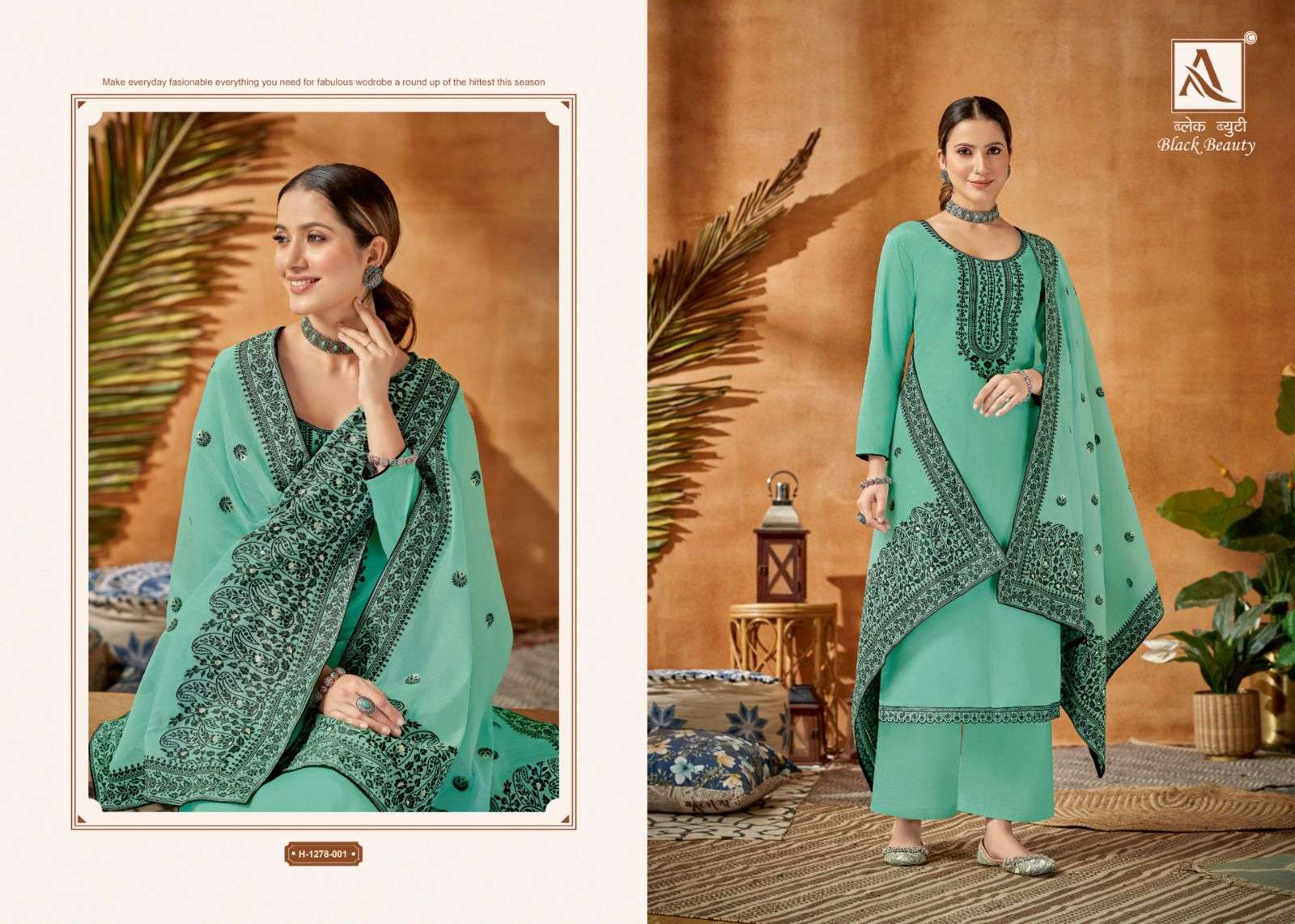 Black Beauty By Alok Suits 1278-001 To 1278-006 Series Designer Suits Collection Beautiful Stylish Colorful Fancy Party Wear & Occasional Wear Pure Jam Cotton Dresses At Wholesale Price