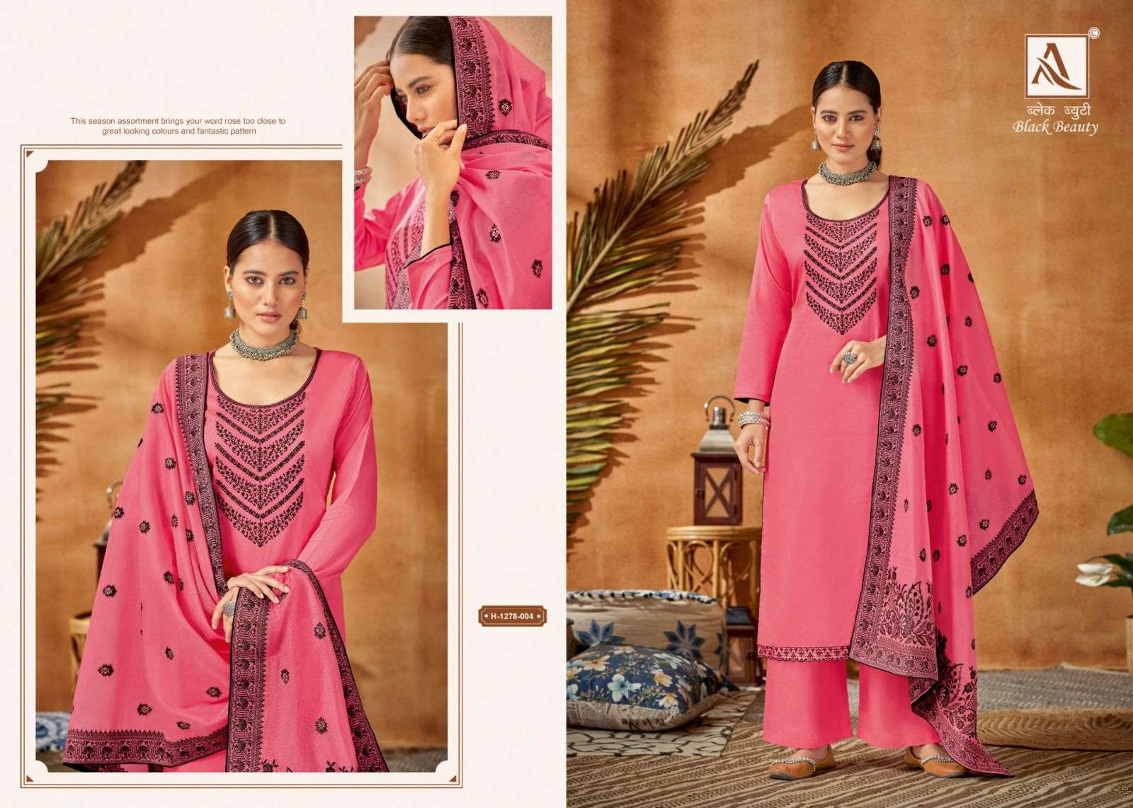 Black Beauty By Alok Suits 1278-001 To 1278-006 Series Designer Suits Collection Beautiful Stylish Colorful Fancy Party Wear & Occasional Wear Pure Jam Cotton Dresses At Wholesale Price