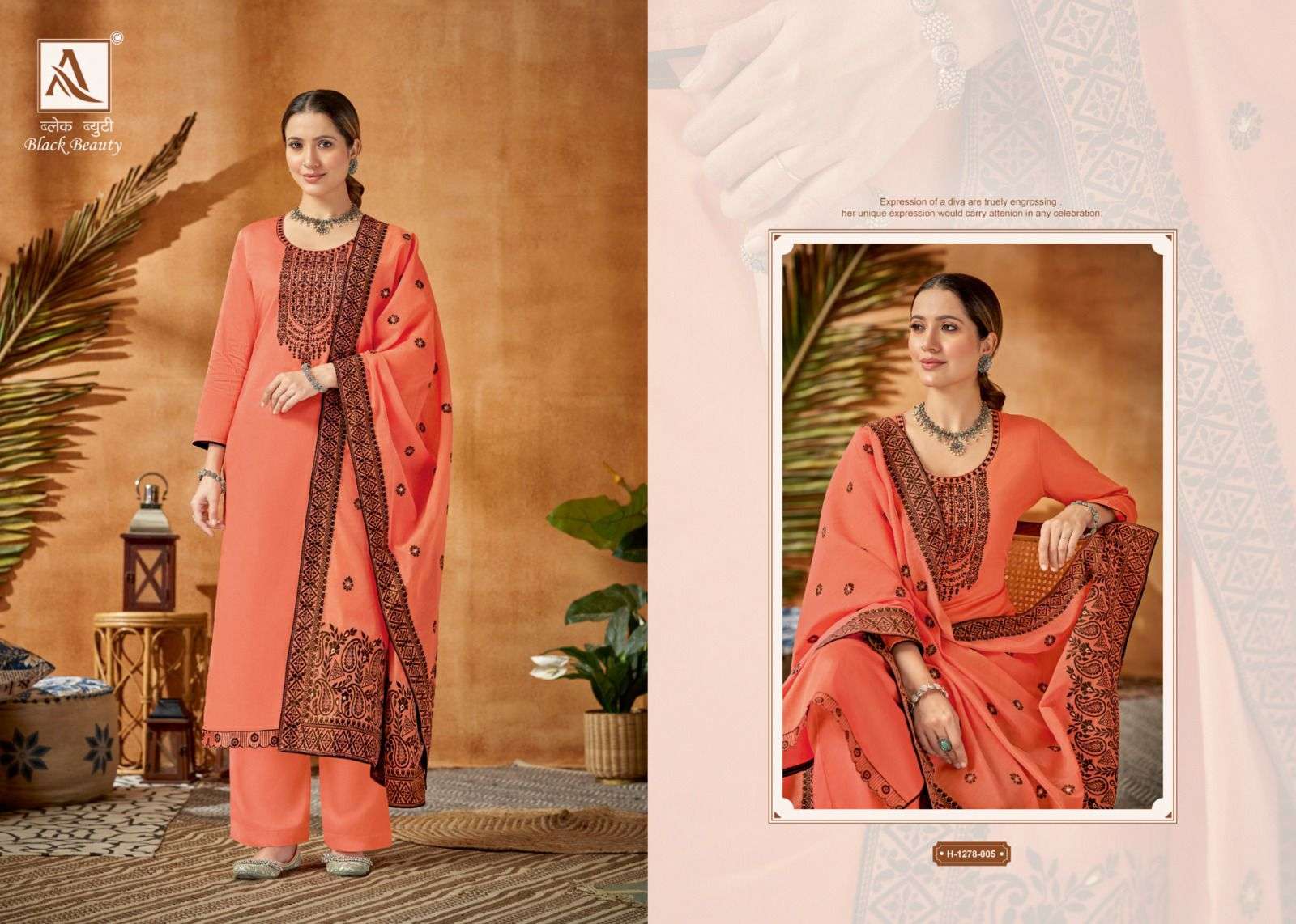 Black Beauty By Alok Suits 1278-001 To 1278-006 Series Designer Suits Collection Beautiful Stylish Colorful Fancy Party Wear & Occasional Wear Pure Jam Cotton Dresses At Wholesale Price