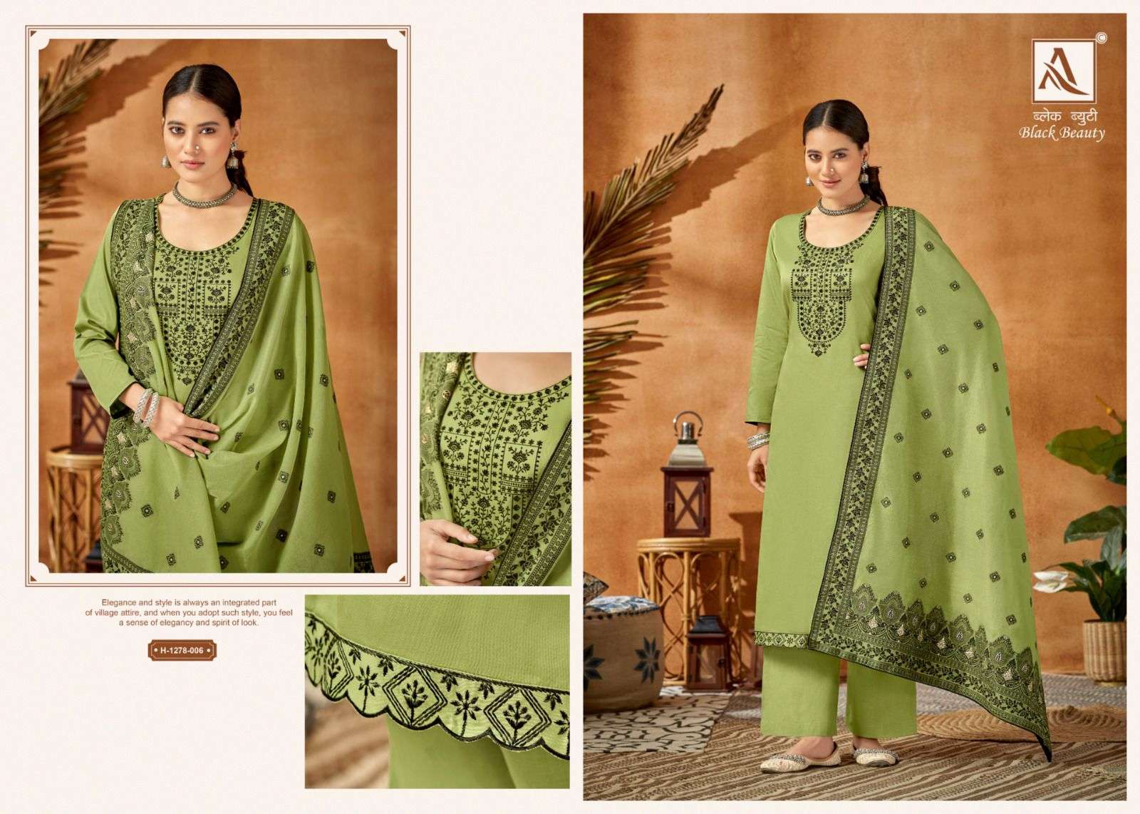 Black Beauty By Alok Suits 1278-001 To 1278-006 Series Designer Suits Collection Beautiful Stylish Colorful Fancy Party Wear & Occasional Wear Pure Jam Cotton Dresses At Wholesale Price