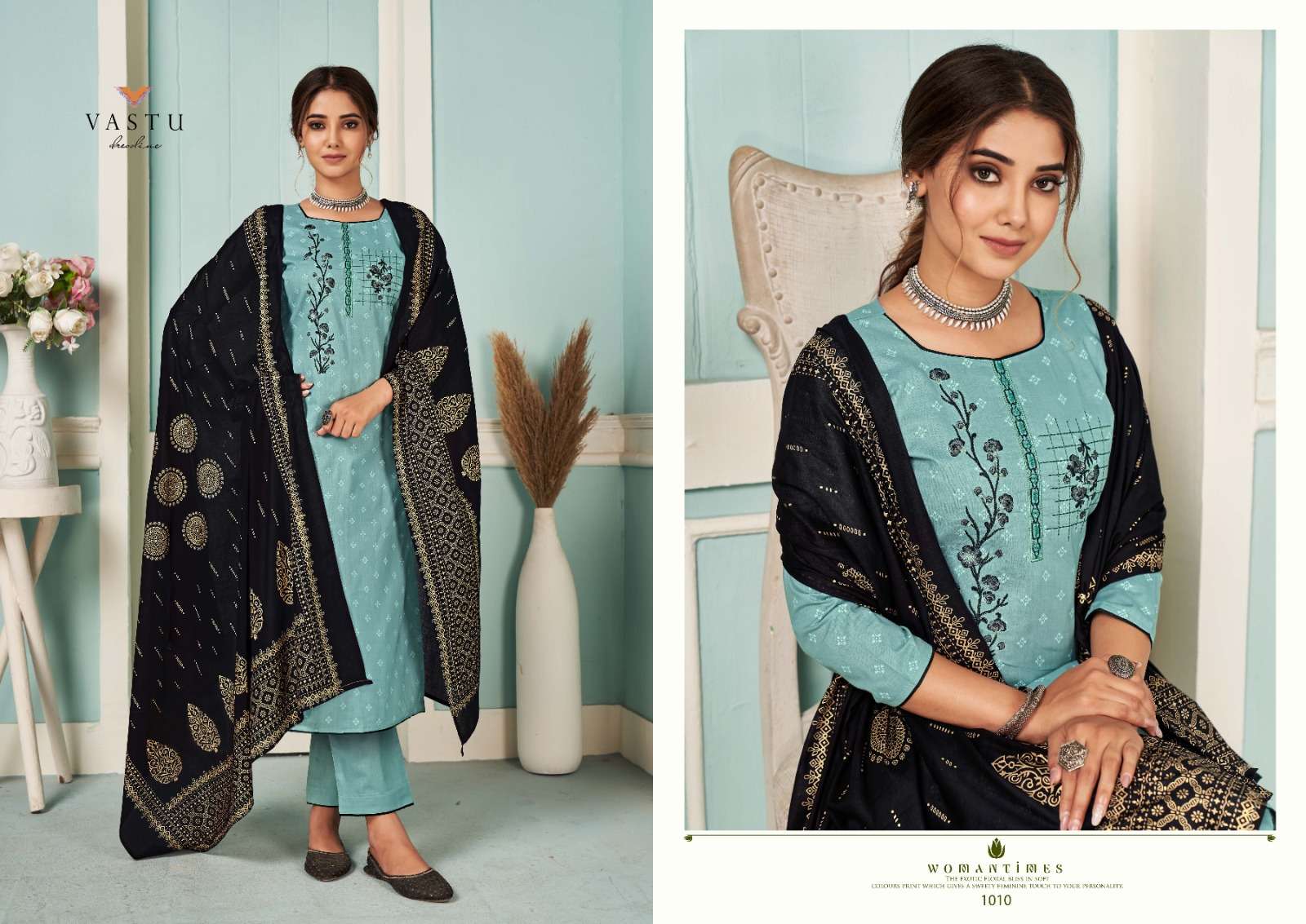 Elira By Vastu 1001 To 1010 Series Designer Suits Collection Beautiful Stylish Colorful Fancy Party Wear & Occasional Wear Pure Lawn Cotton Dresses At Wholesale Price