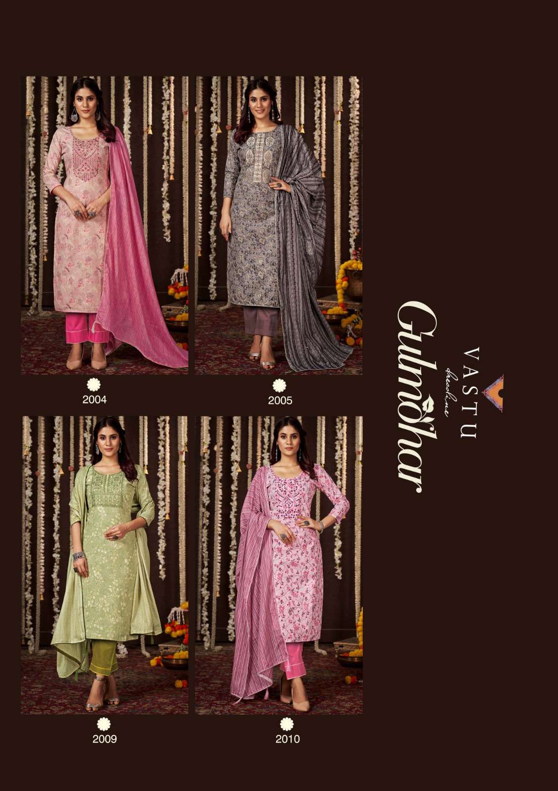 Gulmohar By Vastu Tex 2001 To 2010 Series Designer Suits Collection Beautiful Stylish Colorful Fancy Party Wear & Occasional Wear Pure Lawn Cotton Dresses At Wholesale Price