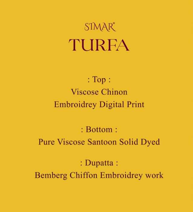 Turfa By Glossy 6300 To 6305 Series Beautiful Pakistani Suits Stylish Colorful Fancy Casual Wear & Ethnic Wear Viscose Chinnon Print Dresses At Wholesale Price