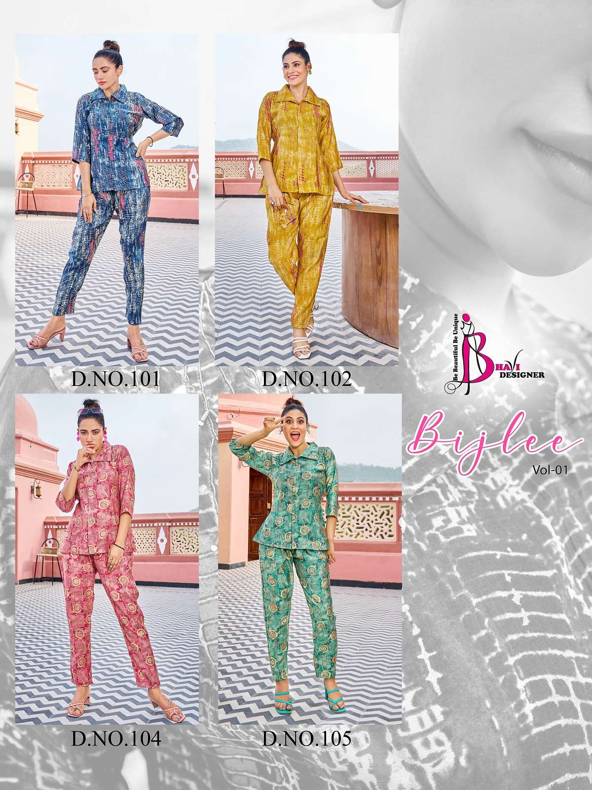 Bijlee Vol-1 By Bhavi Designer 1001 To 1004 Series Designer Stylish Fancy Colorful Beautiful Party Wear & Ethnic Wear Collection Modal Silk Co-Ord At Wholesale Price
