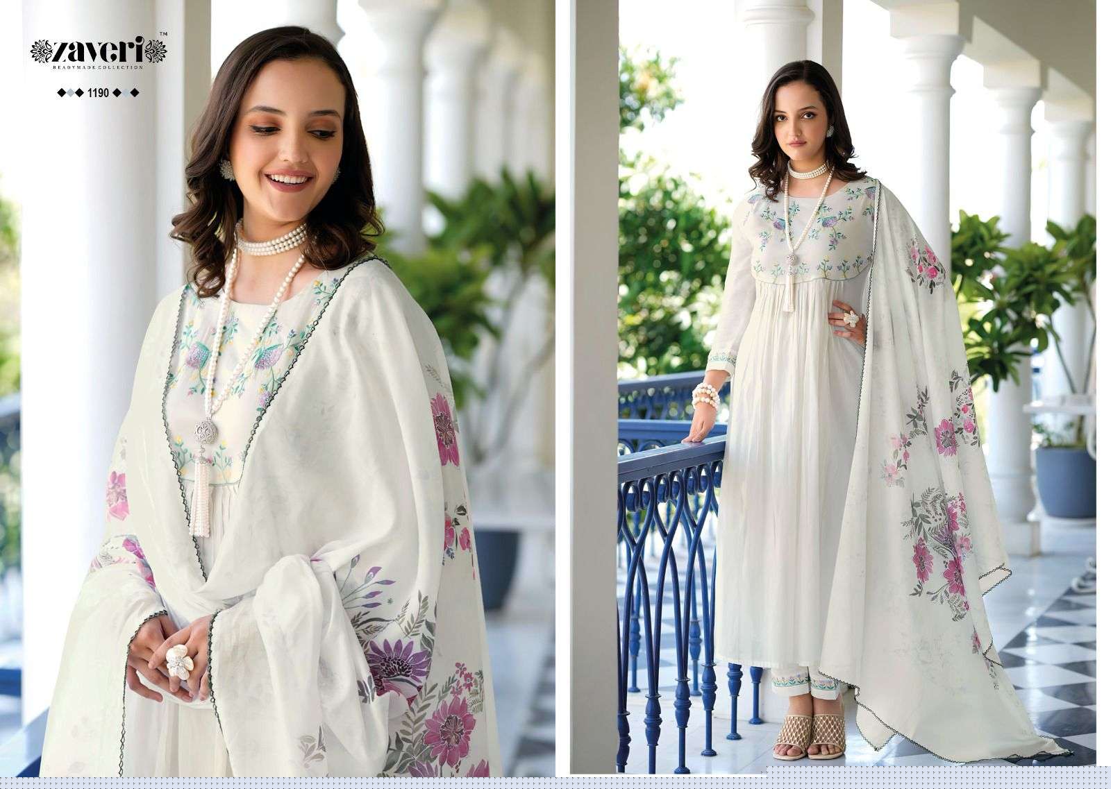 Symphonia By Zaveri 1189 To 1192 Series Designer Festive Suits Beautiful Fancy Colorful Stylish Party Wear & Occasional Wear Pure Mal Cotton Dresses At Wholesale Price