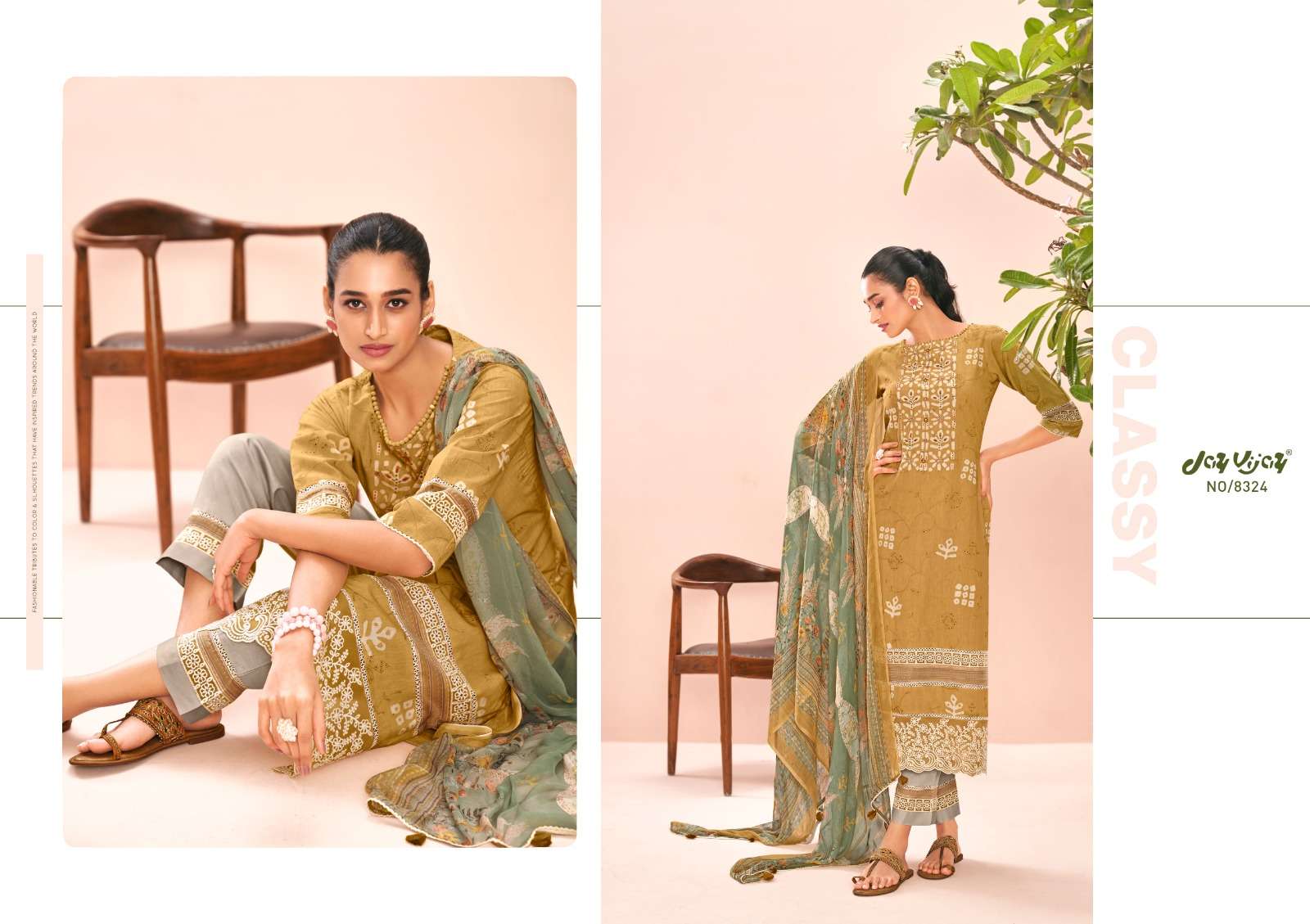 Oksana Vol-2 By Jay Vijay Prints 8321 To 8328 Series Designer Festive Suits Beautiful Fancy Stylish Colorful Party Wear & Occasional Wear Pure Cotton Dresses At Wholesale Price