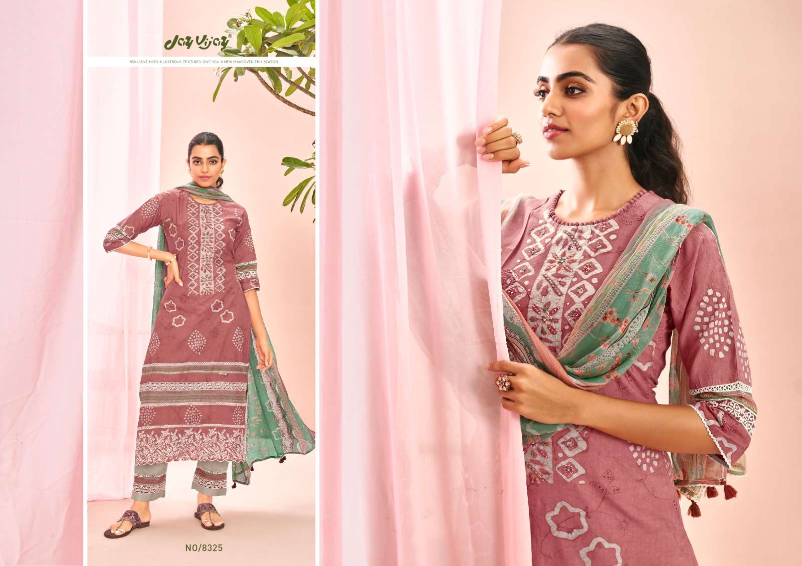 Oksana Vol-2 By Jay Vijay Prints 8321 To 8328 Series Designer Festive Suits Beautiful Fancy Stylish Colorful Party Wear & Occasional Wear Pure Cotton Dresses At Wholesale Price
