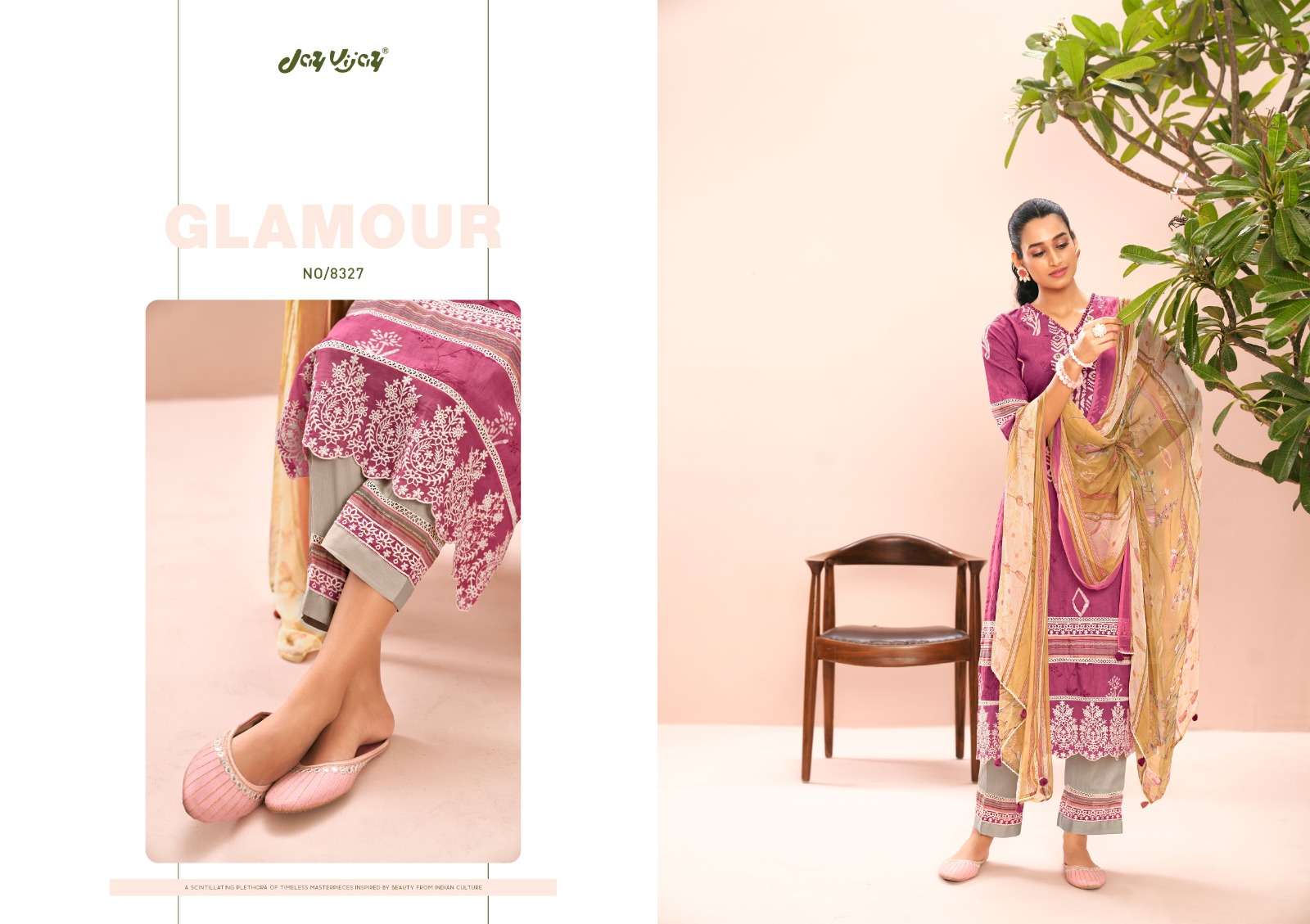Oksana Vol-2 By Jay Vijay Prints 8321 To 8328 Series Designer Festive Suits Beautiful Fancy Stylish Colorful Party Wear & Occasional Wear Pure Cotton Dresses At Wholesale Price