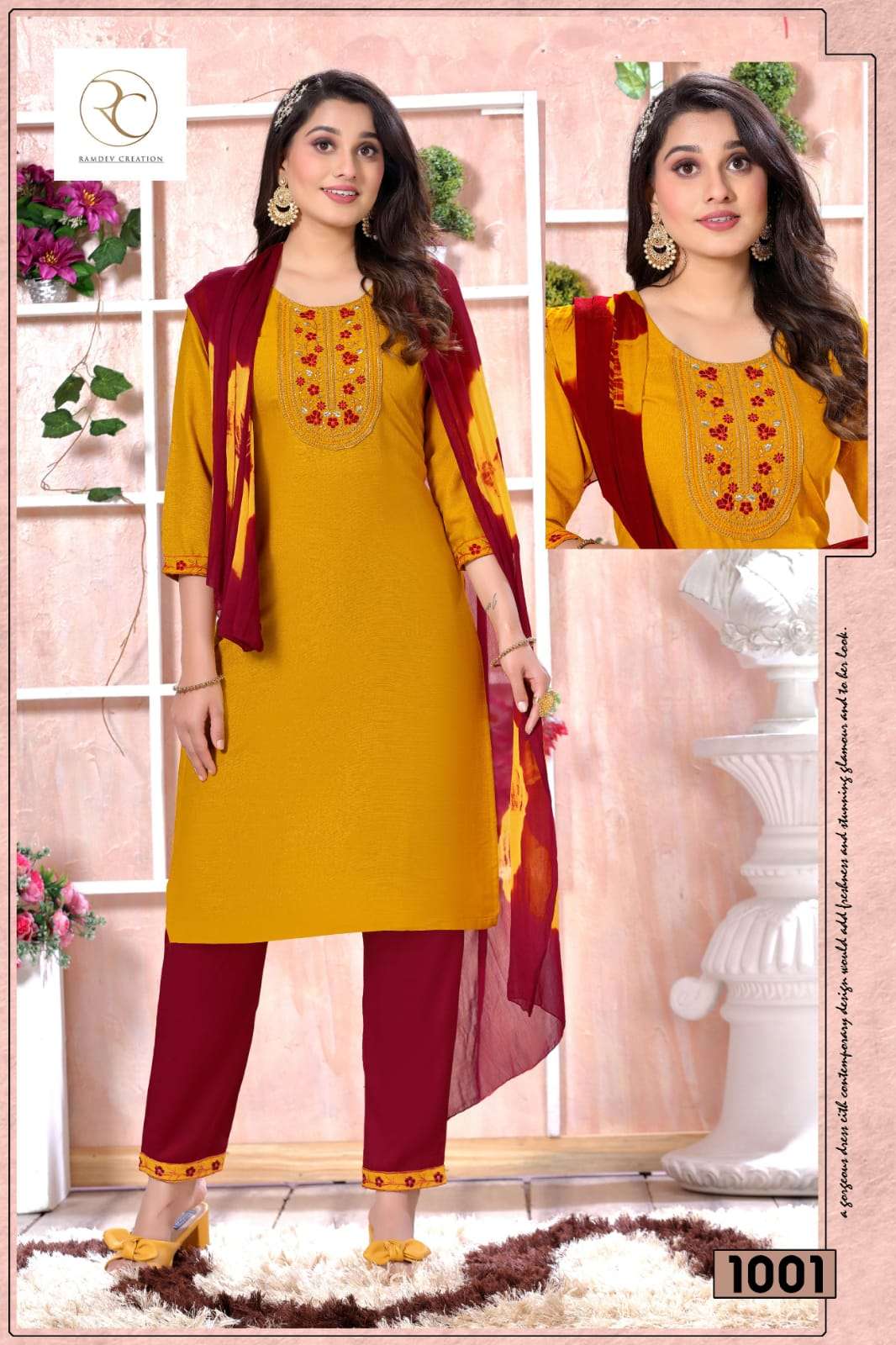 Ladoo Vol-1 By Rc 1001 To 1008 Series Designer Festive Suits Beautiful Fancy Stylish Colorful Party Wear & Occasional Wear Heavy Rayon Dresses At Wholesale Price