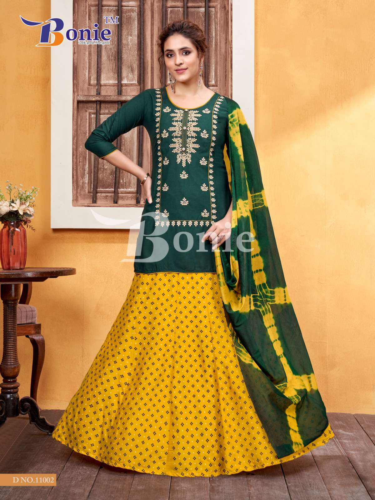 Meera Vol-11 By Bonie 11001 To 11008 Series Designer Festive Suits Beautiful Fancy Stylish Colorful Party Wear & Occasional Wear Rayon Embroidered Dresses At Wholesale Price
