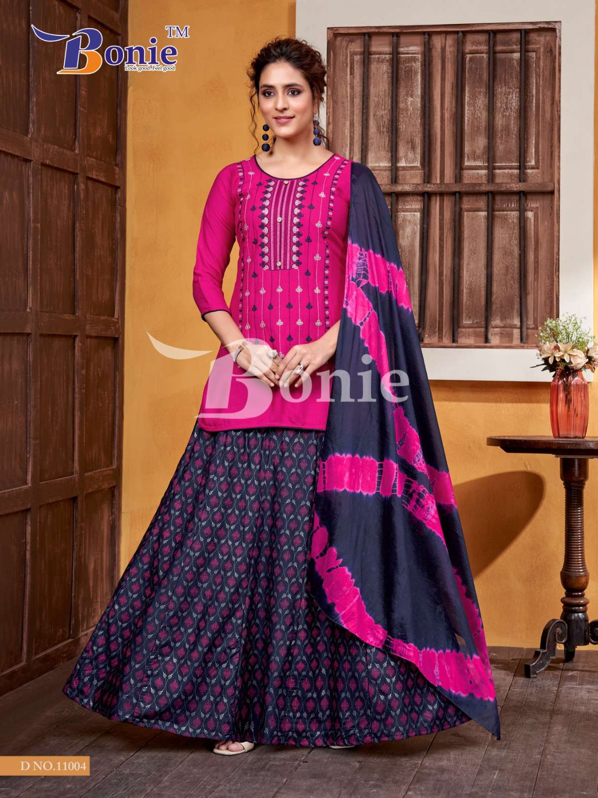 Meera Vol-11 By Bonie 11001 To 11008 Series Designer Festive Suits Beautiful Fancy Stylish Colorful Party Wear & Occasional Wear Rayon Embroidered Dresses At Wholesale Price