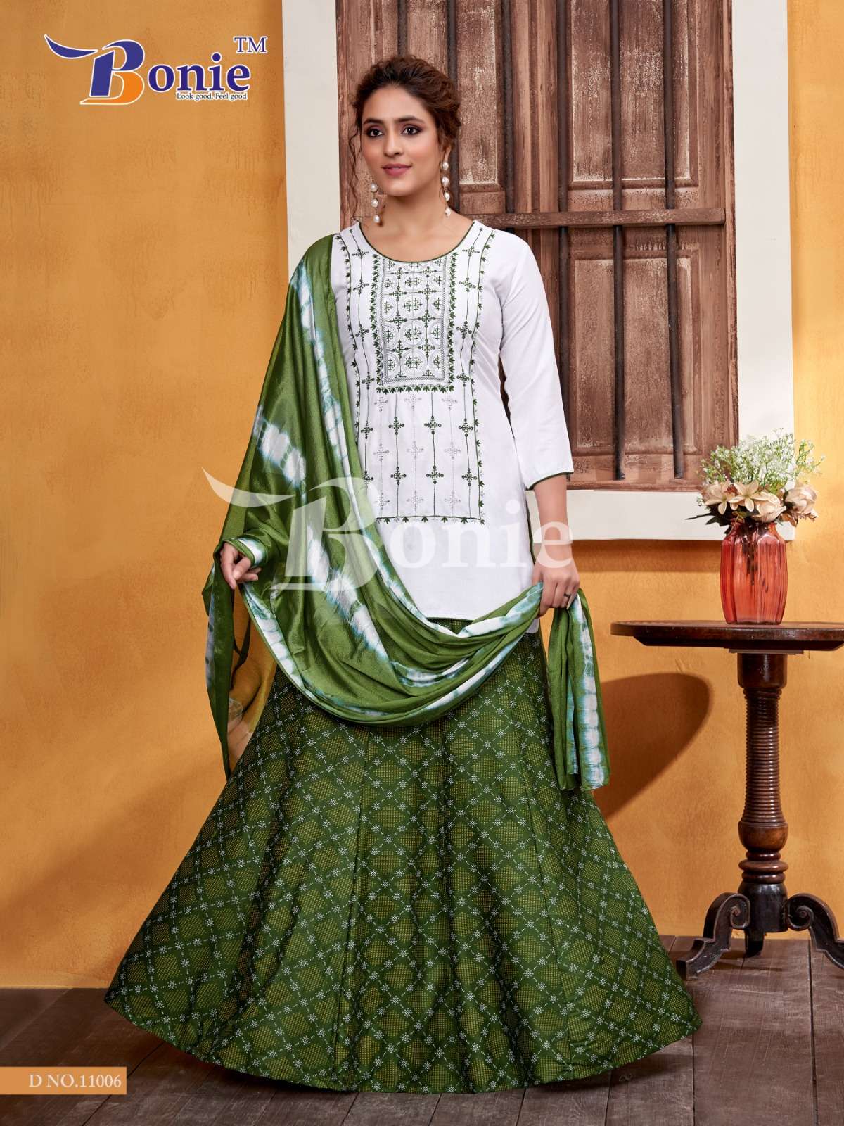 Meera Vol-11 By Bonie 11001 To 11008 Series Designer Festive Suits Beautiful Fancy Stylish Colorful Party Wear & Occasional Wear Rayon Embroidered Dresses At Wholesale Price