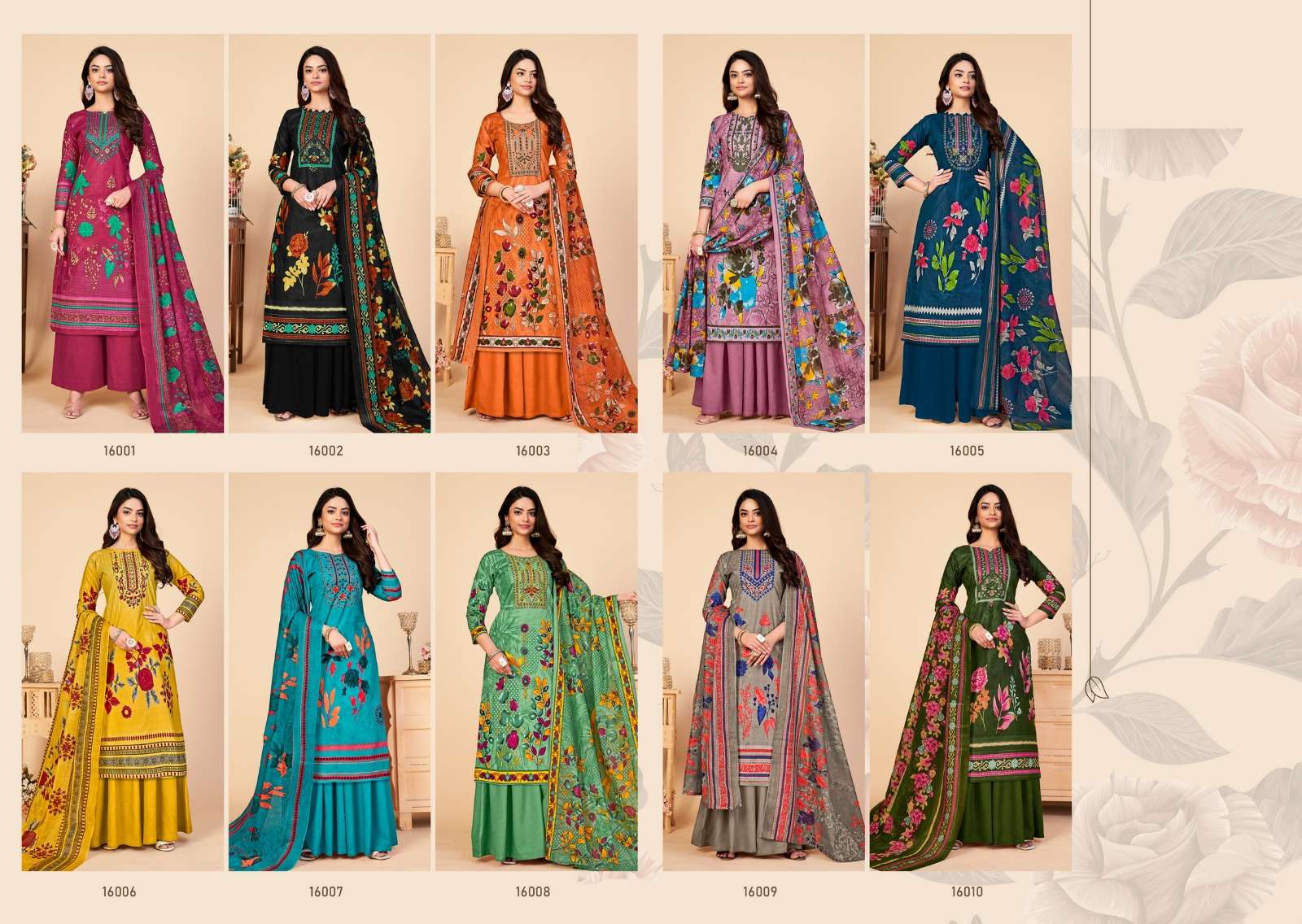 Elliza Vol-16 By Jash 16001 To 16010 Series Beautiful Festival Suits Stylish Fancy Colorful Casual Wear & Ethnic Wear Pure Cotton Dresses At Wholesale Price
