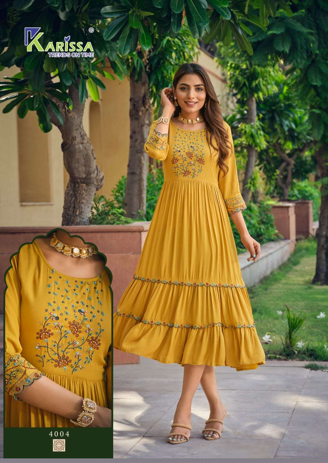 Zoya By Karissa 1001 To 1004 Series Beautiful Suits Colorful Stylish Fancy Casual Wear & Ethnic Wear Rayon Print Gowns At Wholesale Price