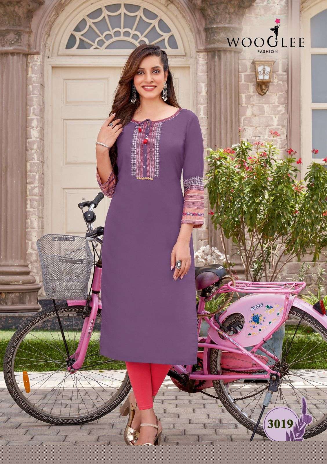 Salonee Vol-4 By Wooglee 3019 To 3024 Series Designer Stylish Fancy Colorful Beautiful Party Wear & Ethnic Wear Collection Heavy Rayon Kurtis At Wholesale Price