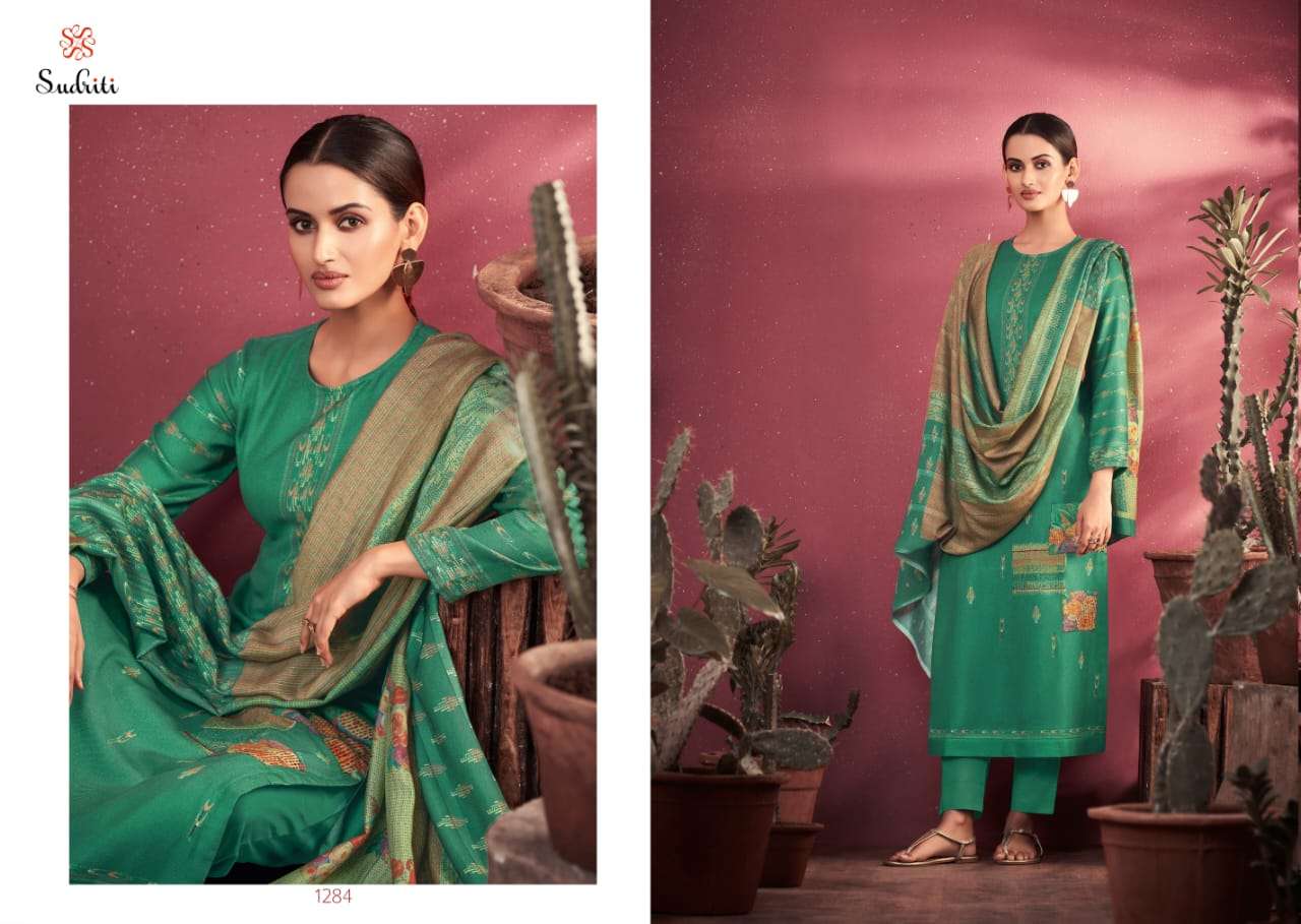 Medley By Sudriti Beautiful Suits Colorful Stylish Fancy Casual Wear & Ethnic Wear Pure Cambric Print Dresses At Wholesale Price