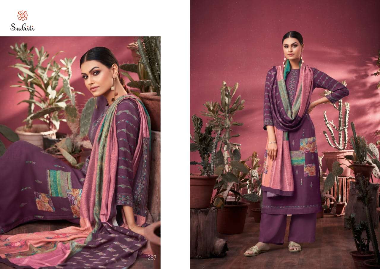 Medley By Sudriti Beautiful Suits Colorful Stylish Fancy Casual Wear & Ethnic Wear Pure Cambric Print Dresses At Wholesale Price