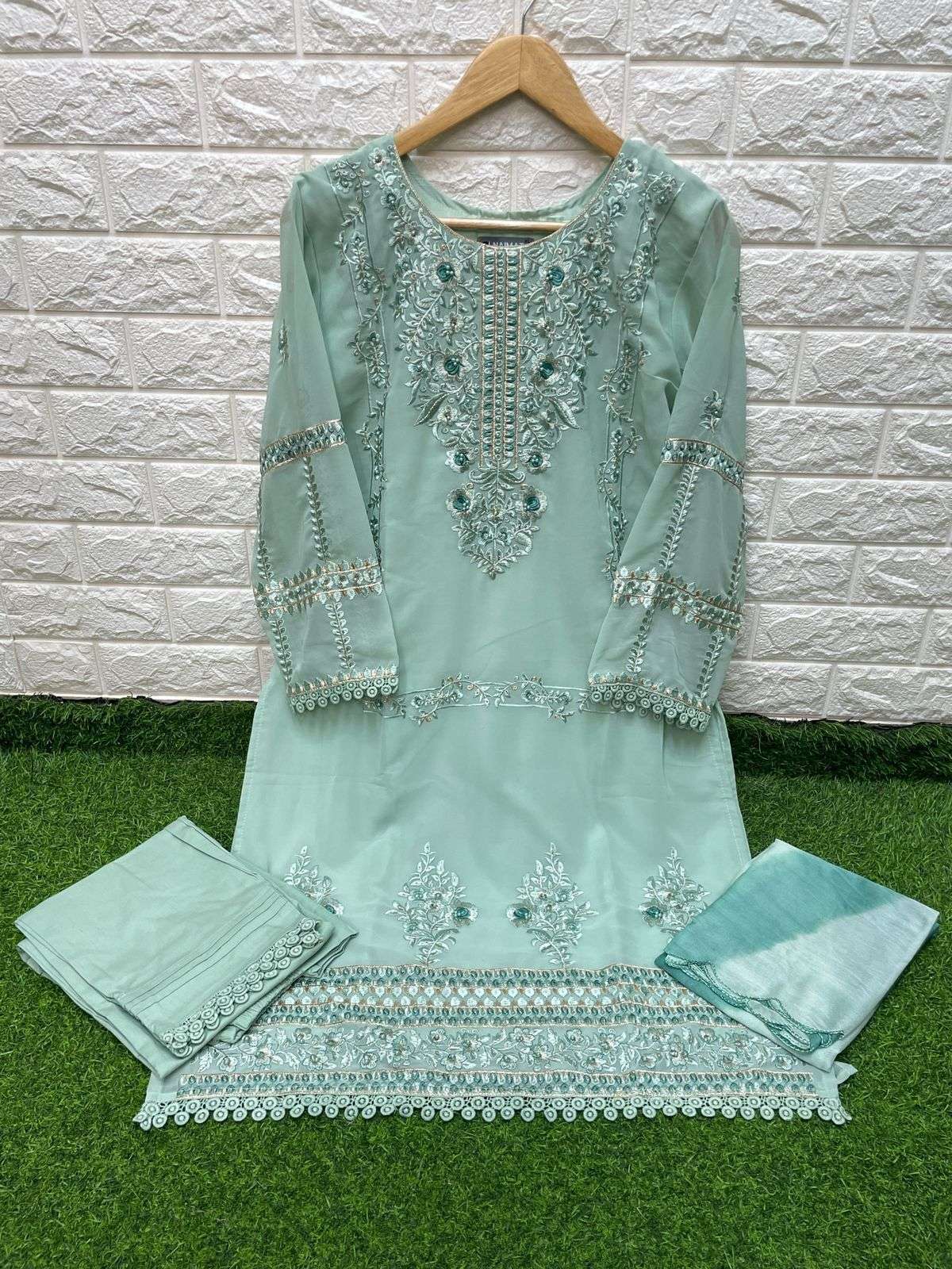 Naimat 1066 Colours By Naimat Fashion Studio 1066-A To 1066-C Series Beautiful Festive Suits Colorful Stylish Fancy Casual Wear & Ethnic Wear Pure Georgette Dresses At Wholesale Price