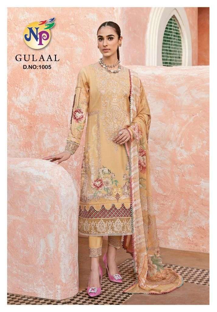Gulaal By Nand Gopal Prints 1001 To 1008 Series Beautiful Festive Suits Colorful Stylish Fancy Casual Wear & Ethnic Wear Pure Cotton Print Dresses At Wholesale Price