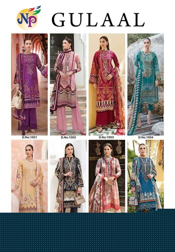 Gulaal By Nand Gopal Prints 1001 To 1008 Series Beautiful Festive Suits Colorful Stylish Fancy Casual Wear & Ethnic Wear Pure Cotton Print Dresses At Wholesale Price