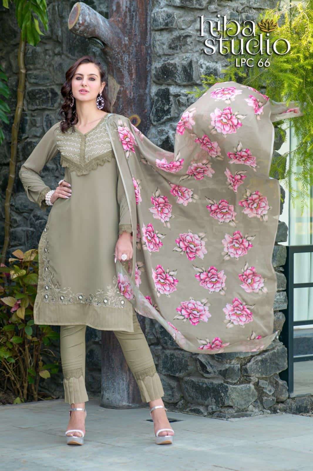 Luxury Pret Collection Vol-66 By Hiba Fashion 66-A To 66-C Series Beautiful Pakistani Suits Colorful Stylish Fancy Casual Wear & Ethnic Wear Pure Georgette Dresses At Wholesale Price