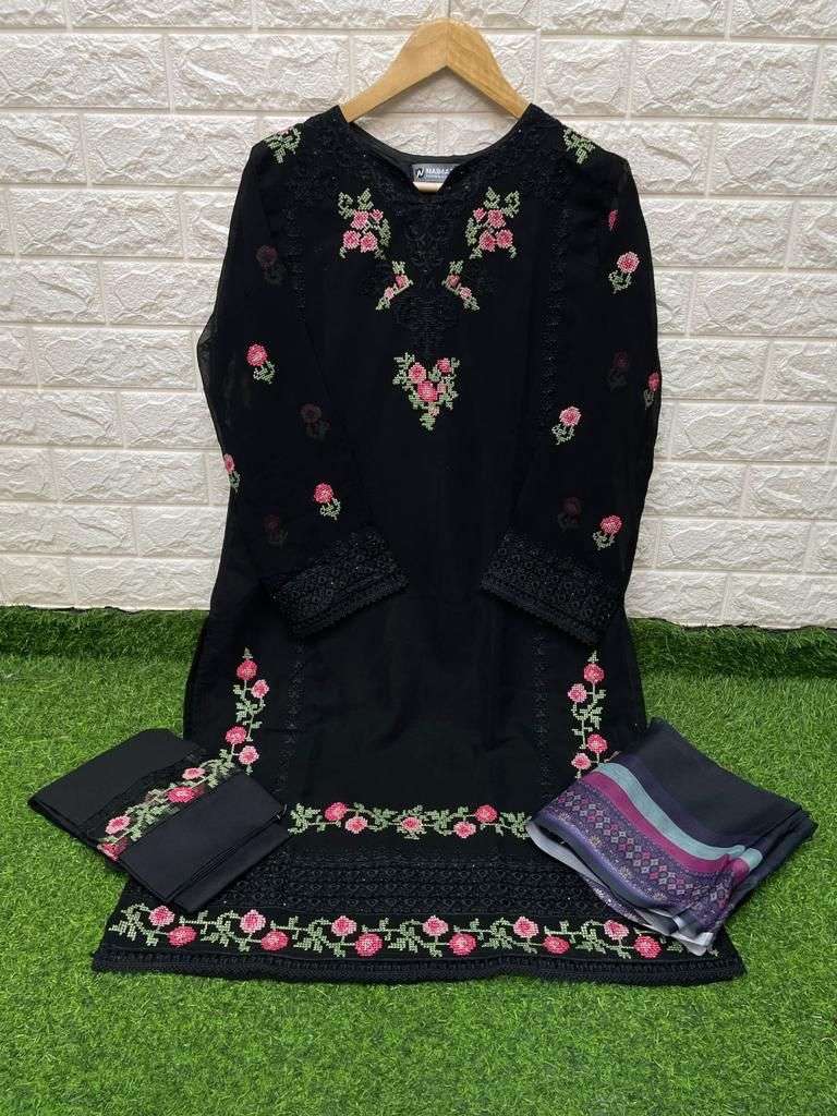 Naimat 1068 Colours By Naimat Fashion Studio 1068-A To 1068-C Series Beautiful Festive Suits Colorful Stylish Fancy Casual Wear & Ethnic Wear Pure Georgette Dresses At Wholesale Price