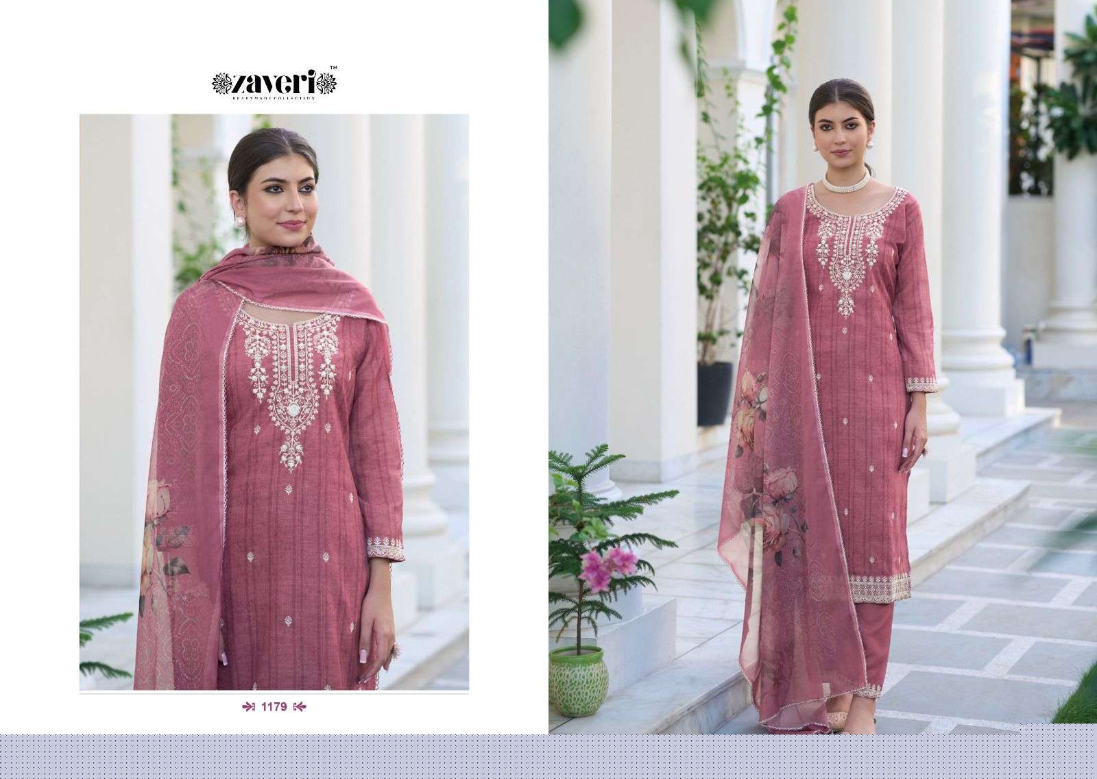 Mirza By Zaveri 1179 To 1182 Series Beautiful Festive Suits Colorful Stylish Fancy Casual Wear & Ethnic Wear Cotton Silk Embroidered Dresses At Wholesale Price