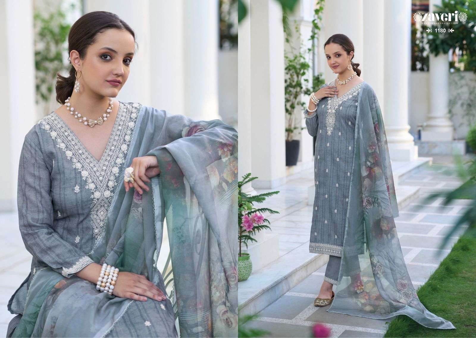 Mirza By Zaveri 1179 To 1182 Series Beautiful Festive Suits Colorful Stylish Fancy Casual Wear & Ethnic Wear Cotton Silk Embroidered Dresses At Wholesale Price