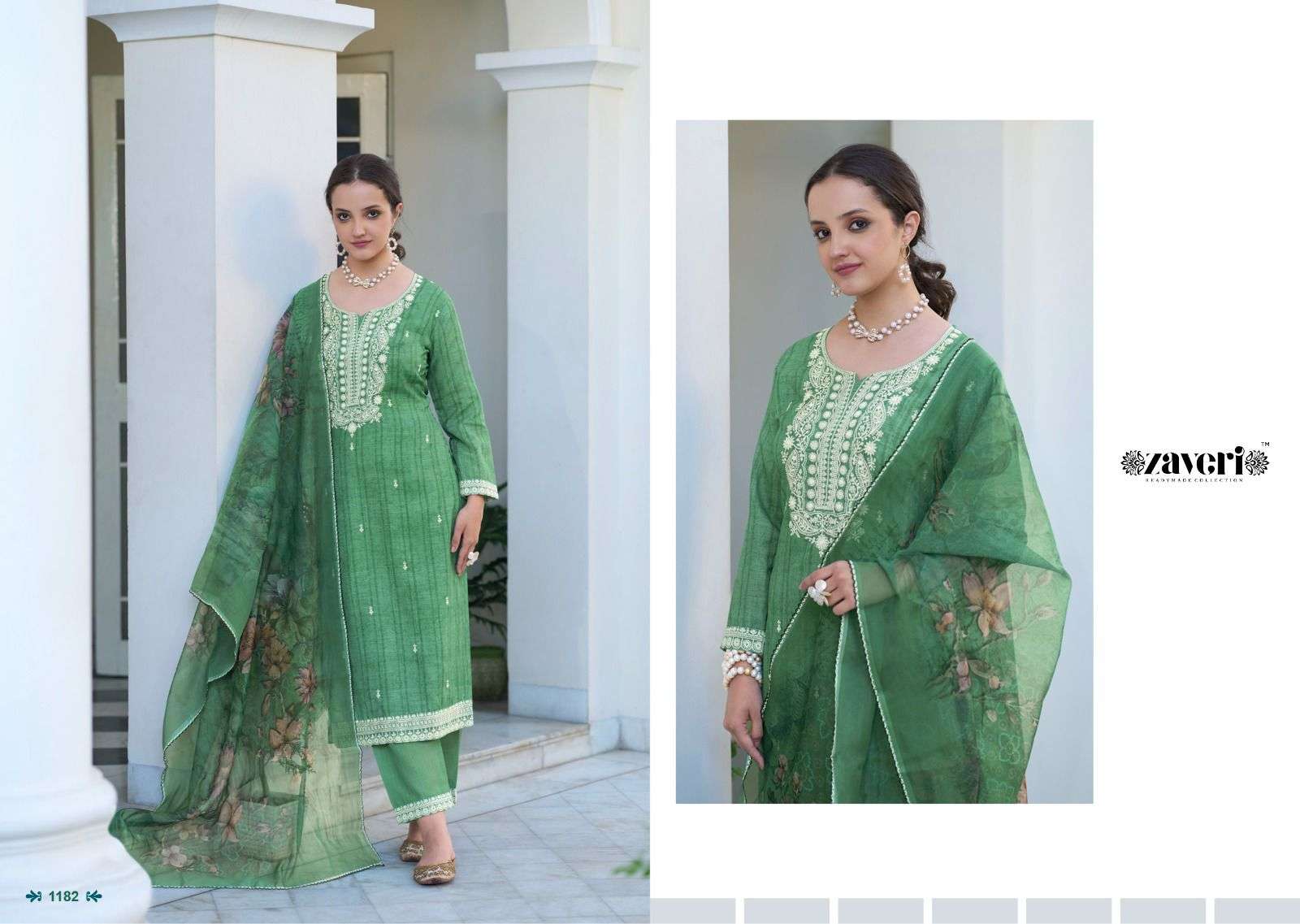 Mirza By Zaveri 1179 To 1182 Series Beautiful Festive Suits Colorful Stylish Fancy Casual Wear & Ethnic Wear Cotton Silk Embroidered Dresses At Wholesale Price