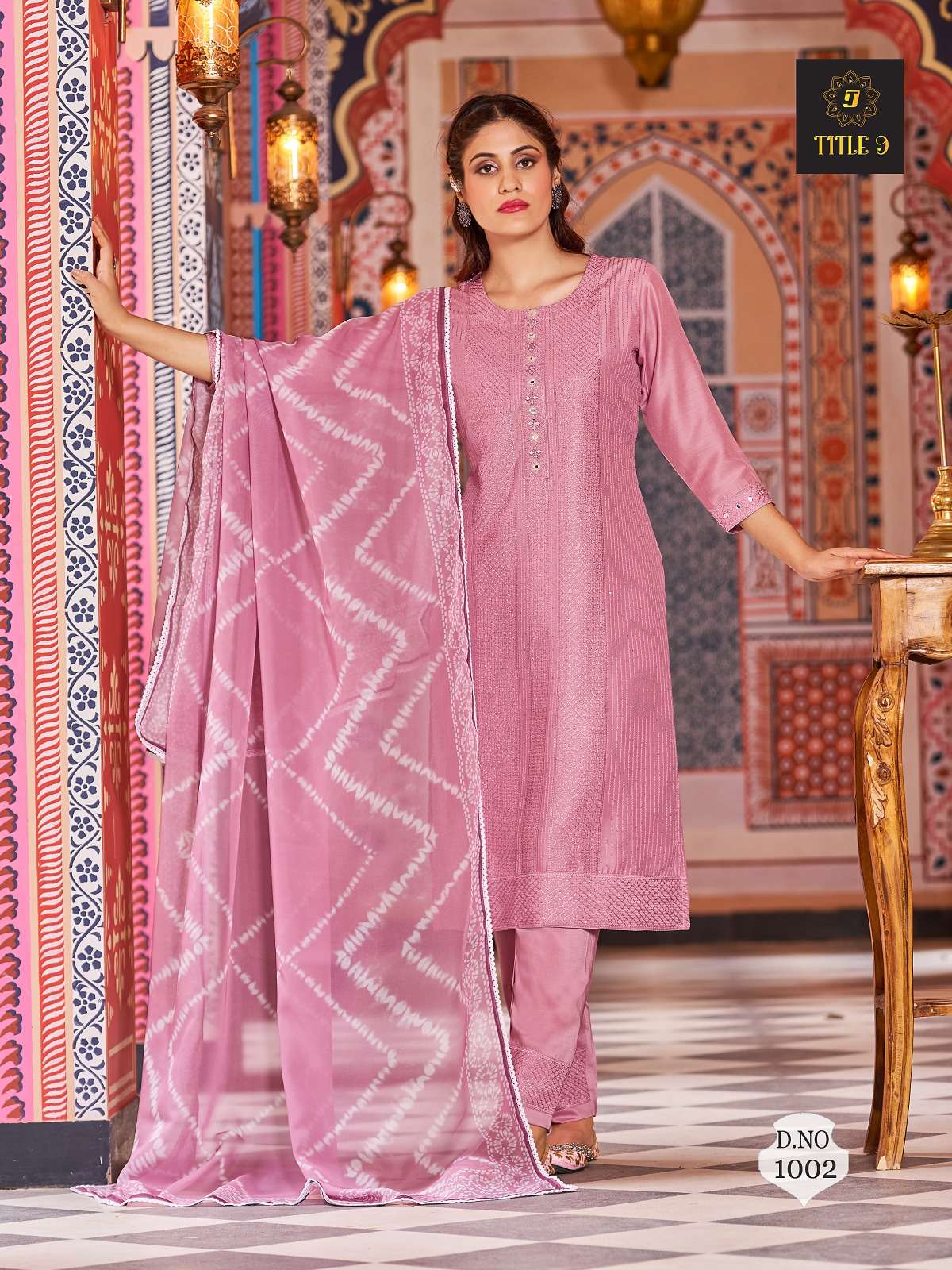 Inaya By Smit Creation 1001 To 1007 Series Beautiful Suits Colorful Stylish Fancy Casual Wear Pure Silk Fabric With Embroidery Dresses At Wholesale Price