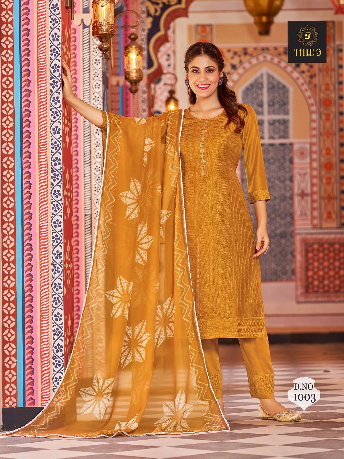 Inaya By Smit Creation 1001 To 1007 Series Beautiful Suits Colorful Stylish Fancy Casual Wear Pure Silk Fabric With Embroidery Dresses At Wholesale Price