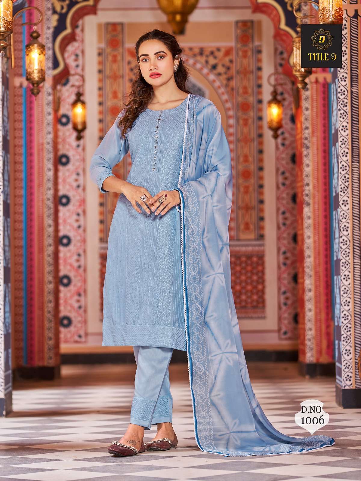 Inaya By Smit Creation 1001 To 1007 Series Beautiful Suits Colorful Stylish Fancy Casual Wear Pure Silk Fabric With Embroidery Dresses At Wholesale Price