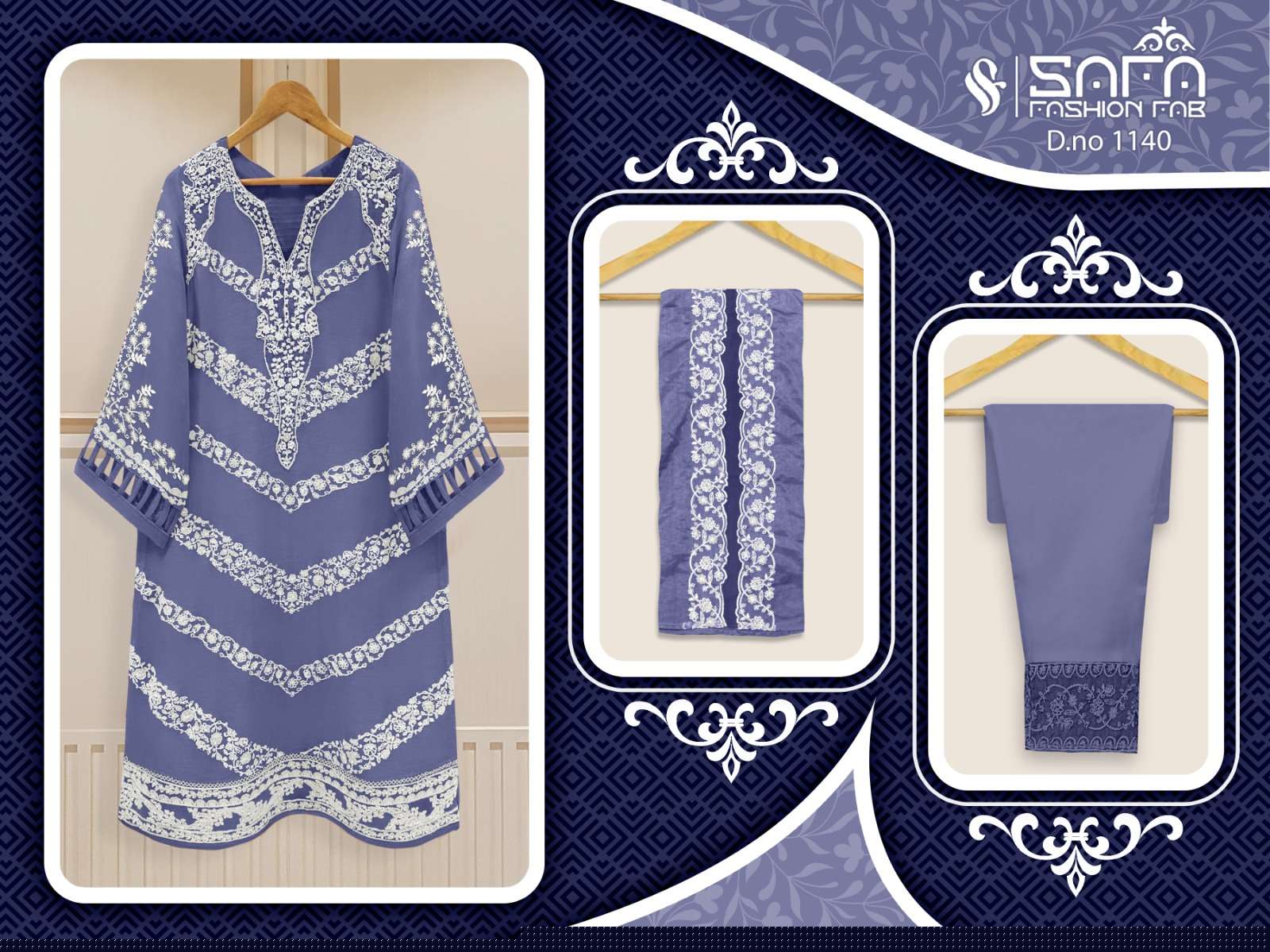 Safa 1140 Colours By Safa Fashion 1140-A To 1140-C Series Beautiful Festive Suits Colorful Stylish Fancy Casual Wear & Ethnic Wear Heavy Georgette Dresses At Wholesale Price