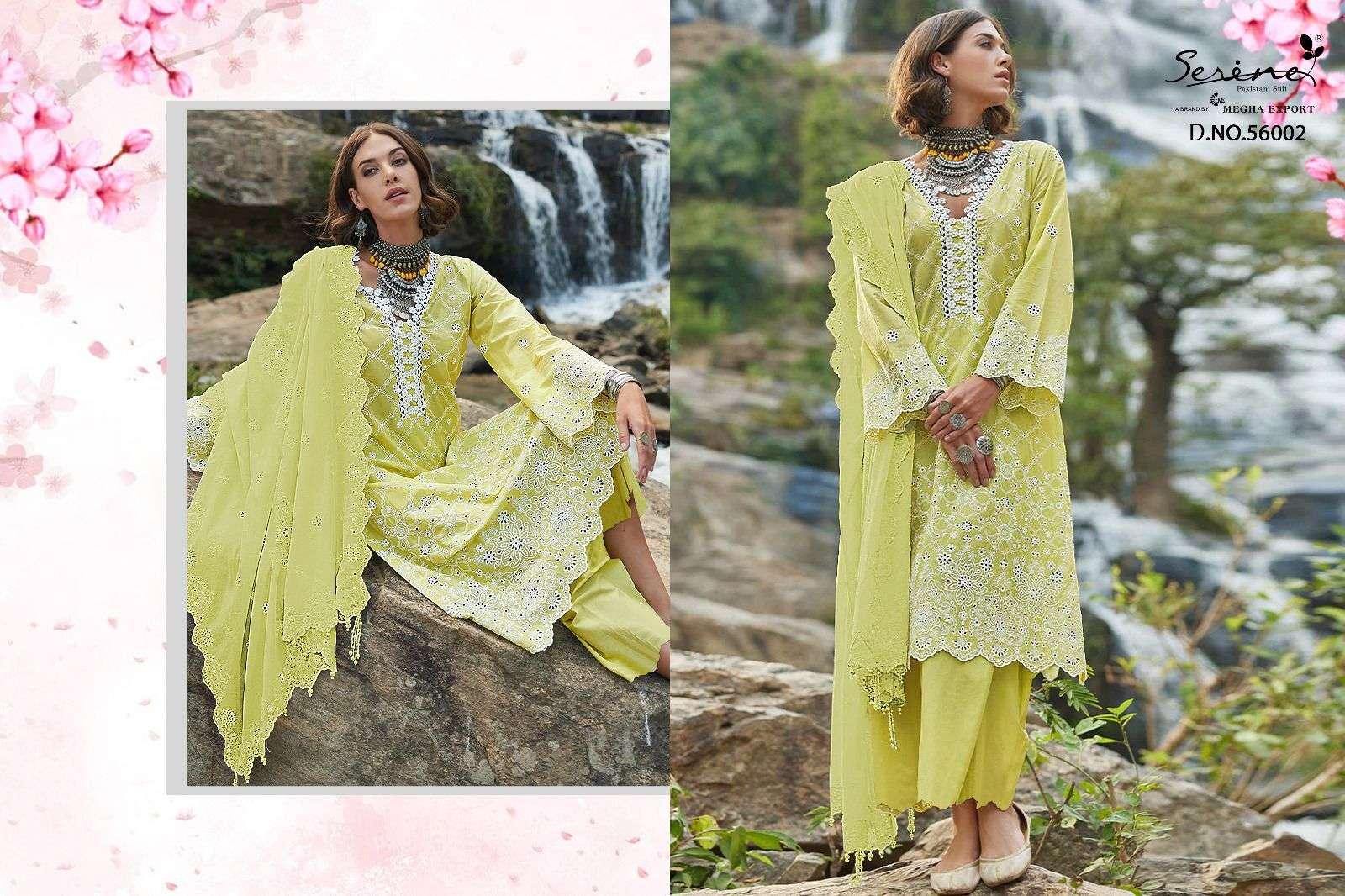 Lawnkari By Serene 65001 To 65005 Series Designer Pakistani Suits Beautiful Fancy Colorful Stylish Party Wear & Occasional Wear Lawn Cotton Embroidered Dresses At Wholesale Price