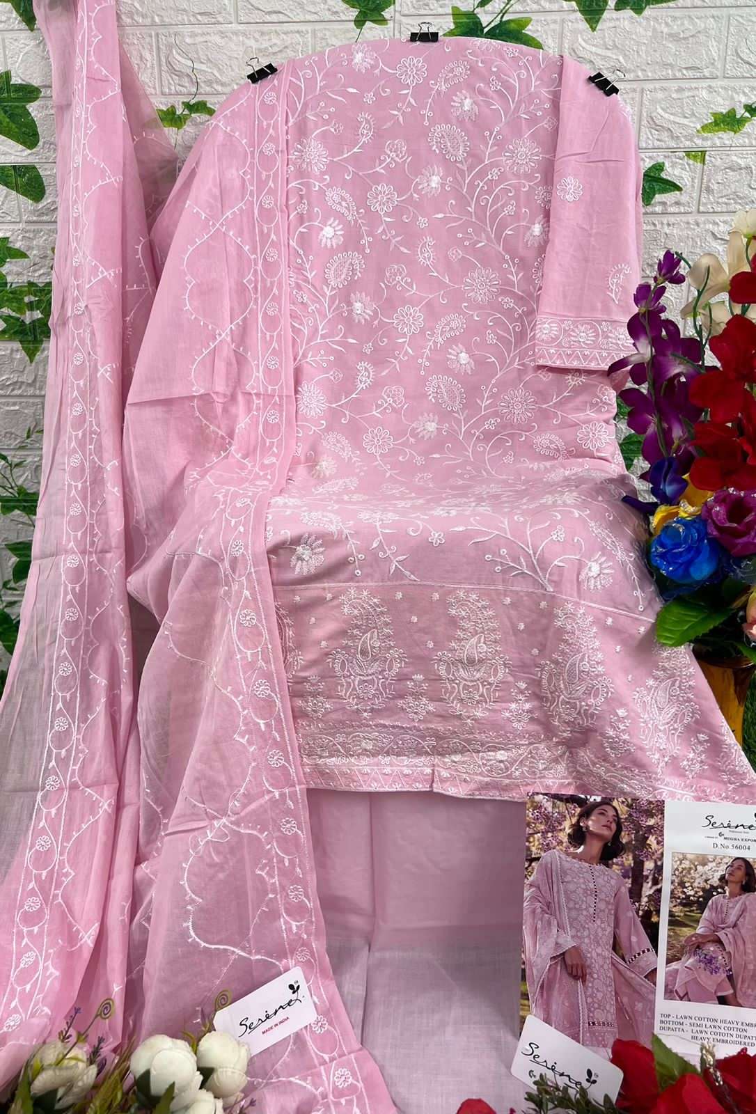 Lawnkari By Serene 65001 To 65005 Series Designer Pakistani Suits Beautiful Fancy Colorful Stylish Party Wear & Occasional Wear Lawn Cotton Embroidered Dresses At Wholesale Price