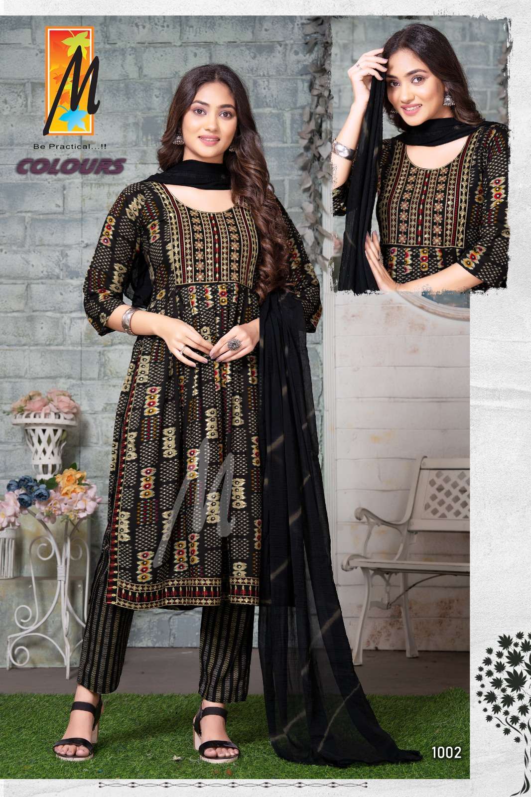 Colours By Master 1001 To 1008 Series Beautiful Winter Collection Suits Stylish Fancy Colorful Casual Wear & Ethnic Wear Rayon Foil Dresses At Wholesale Price