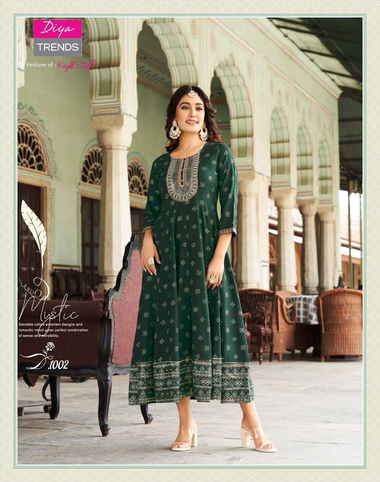 Lakme Vol-1 By Diya Trends 1001 To 1008 Series Designer Stylish Fancy Colorful Beautiful Party Wear & Ethnic Wear Collection Rayon Embroidered Gown At Wholesale Price