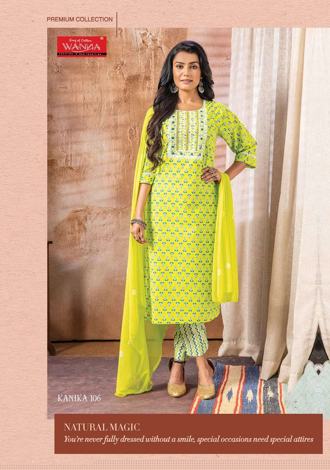 Kanika By Wanna 101 To 107 Series Beautiful Winter Collection Suits Stylish Fancy Colorful Casual Wear & Ethnic Wear Pure Cambric Cotton Dresses At Wholesale Price