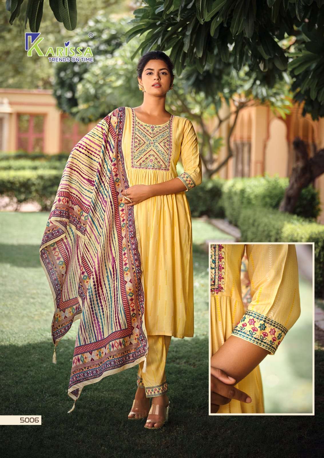 Gulmohar Vol-2 By Karissa 5001 To 5006 Series Beautiful Winter Collection Suits Stylish Fancy Colorful Casual Wear & Ethnic Wear Rayon Print Dresses At Wholesale Price